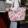 thumbnail image 7 of Honeii Purple Watercolor Flowers for Tote Bag with Adjustable Strap,Beach Bag, Waterproof Sandproof Beach Tote Bag, Large Capacity Foldable Beach Bags, 7 of 7