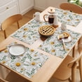 thumbnail image 5 of Spring Daisy Placemats Set of 6 Farmhouse Country Flower Leaf Plant Wood Grain Place Mats Indoor Wipeable Table Mats Washable Dining Table Placemats for Kitchen Holiday Party Home Decor 13x19 Inch, 5 of 9