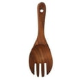 thumbnail image 5 of YSNOOWE 2Pcs Spoons And Forks Brown Wood For Salad And Dessert Serving, 5 of 8