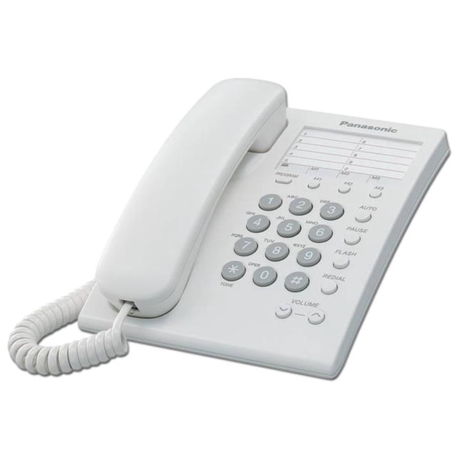 Teléfono Panasonic KX-TS550ME analógico de 13 entradas. Panasonic KX-TS550MEW