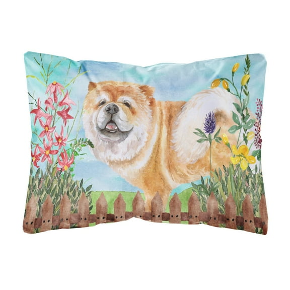 Carolines Treasures CK1257PW1216 Cane Corso Spring Canvas Fabric Decorative Pillow  12H x16W multicolor