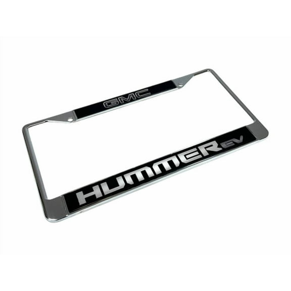 GMC Hummer EV Large Logo Chrome License Plate Frame Official Licensed