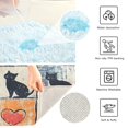 thumbnail image 3 of Yayeee Bath Rug for Bathroom Floor Non Slip Contour Fluffy Soft Absorbent Mat, 20"x24", Cats and Hearts, 3 of 7