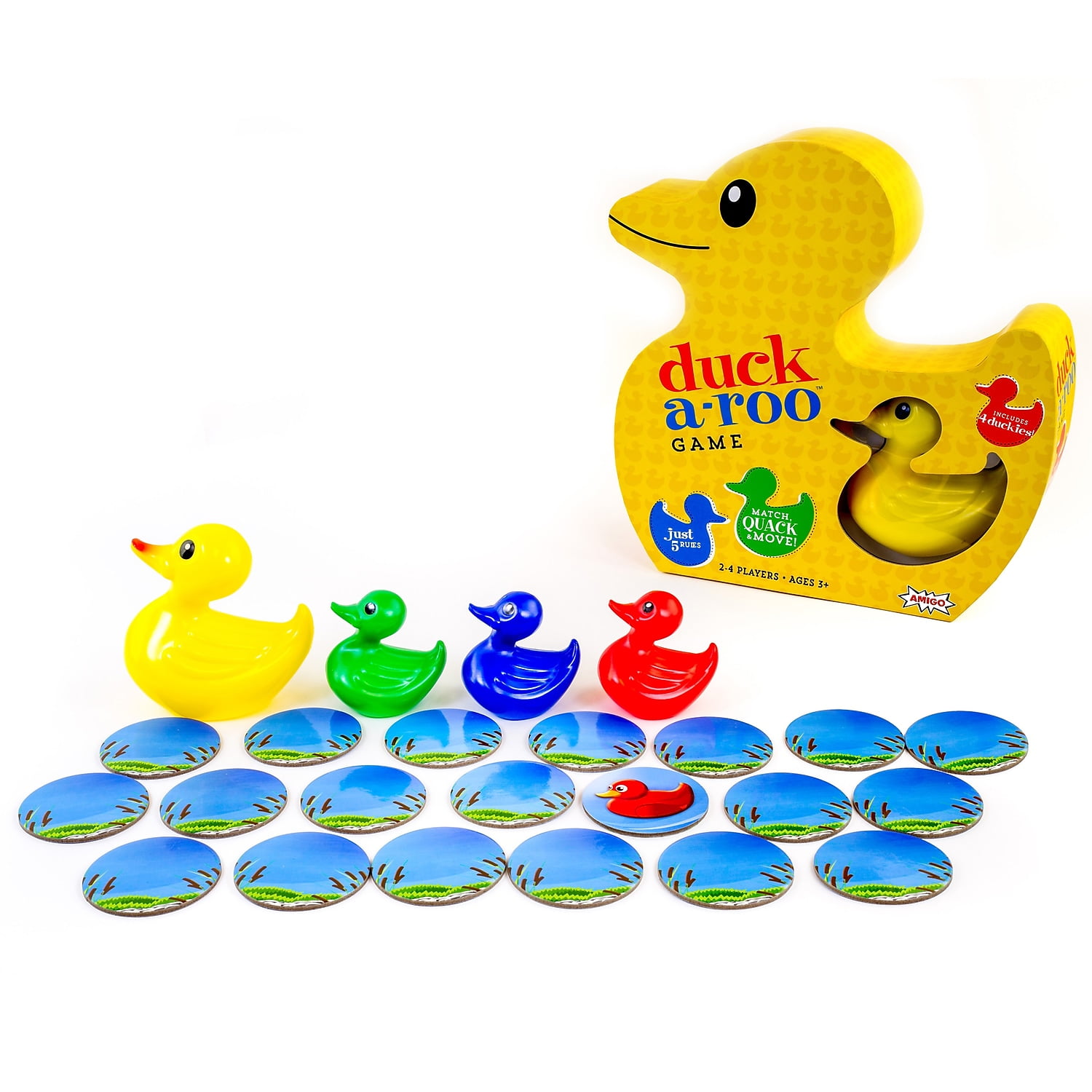 The Memory and Matching Game that Moves Multicolor None Lucky Ducks 