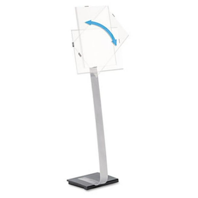 Durable 481523 Info Signe Duo Floor Signe Stand pour Tabloïd-Taille Inserts 44-1/2 Haut
