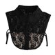 thumbnail image 1 of Cuello falso de encaje, elegante y portátil, para blusas, suéteres, ropa y camisas. Negro, 1 of 9