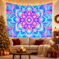 thumbnail image 3 of Radiant Mandala in Layered Petals and Paisley Swirls, Mystical Boho for Meditation Enthusiasts, Geometric Wall Art, New Home Gift, Tapestry Wall Hanging for Bedroom and Studio, 3 of 7