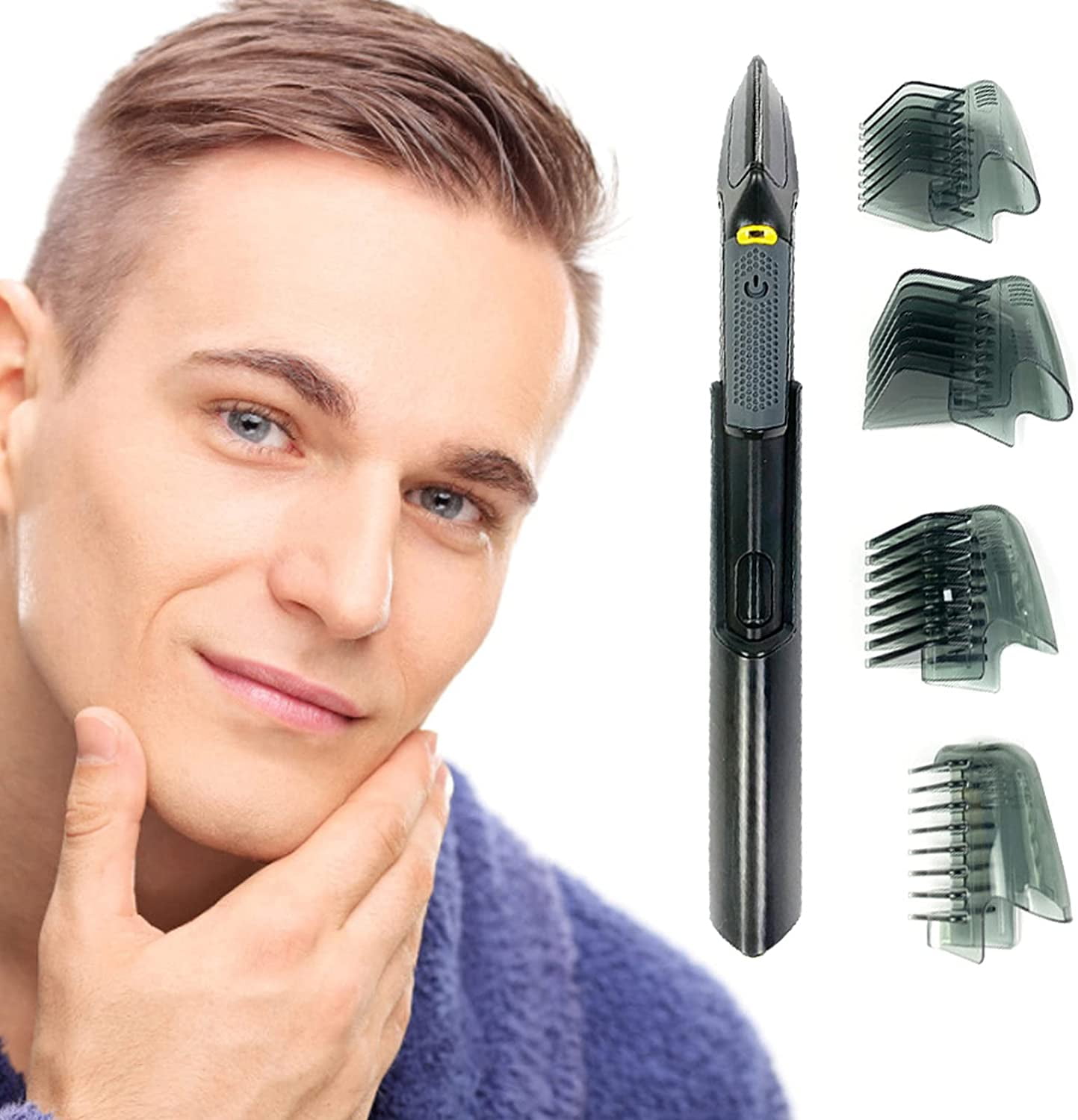 Buy Titanium Trim Hair Cutting Tool, Body Shaver and Groomer, Body Hair  Trimmer for Men, Cordless Waterproof Design, Home Haircut with 4 Comb  Attachments Beard Trimmer Online at Lowest Price in Ubuy