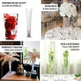 thumbnail image 4 of Efavormart 6pcs/Set 24" Tall Trumpet Heavy Duty Glass Centerpiece Vase for Wedding Party Banquet Events Centerpiece Decoration, 4 of 5