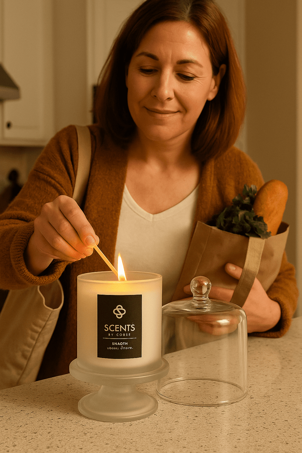 Scentsbycokes Sage Scented Jar Candles with 40 Hours Burn Time, Soy Wax, Non Toxic