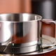 thumbnail image 4 of 3 piezas con platillo cuchara de acero inoxidable bebidas café juego de tazas de café de doble pared, 4 of 4