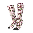 thumbnail image 2 of Vsdgher Halloween Mouth Print Thigh High Socks Extra Long Stretchy Sock Women Over Knee High Opaque Stocking Daily Wear, 2 of 8