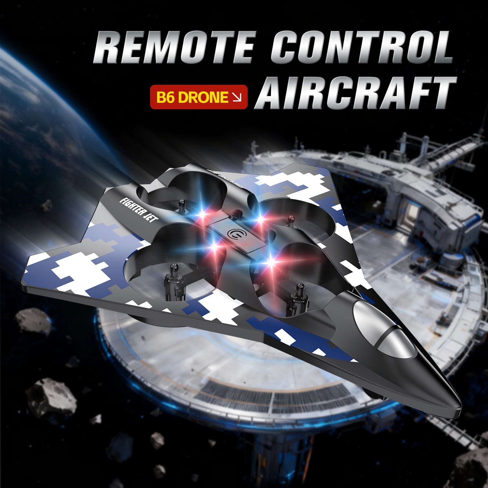 Radio Control Airplanes,Foam RC Airplane Jet , Remote Control Airplanes ,With 2 Batteries, RC Planes for Kids Adults 8-16, 360° Flip Fighter Jet Toys, Stunt Roll, Airplane drone for kids Toy Gifts