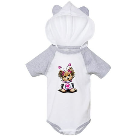 

Inktastic Love Bug Yorkie Gift Baby Boy or Baby Girl Bodysuit