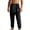 Black, variant on Mens Sweat Pants Elastic Waist Quick Dry Workout Pants Drawstring Athletic Casual Joggers with Pockets