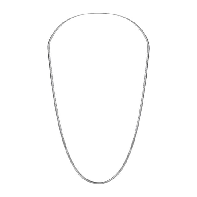 Collar de cadena de serpiente, joyería de cadena única, fina y flexible para mujeres y hombres, minimalista. 50CM