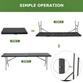 thumbnail image 5 of PayLessHere 8 FT Picnic Table Folding Table Fold Up Table Lock for Party Event, Black, 5 of 8