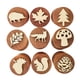thumbnail image 2 of Sellos de goma de madera para manualidades, sellos para niños, para hacer tarjetas, bricolaje 9 piezas, 2 of 9