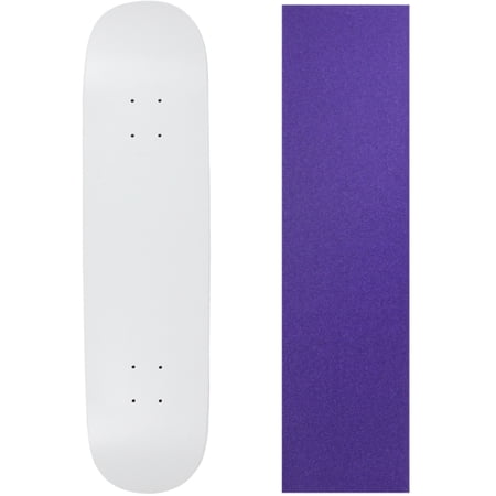 Skateboard Deck Blank Dipped White 7.5  Purple Grip price history on PriceWatchPro