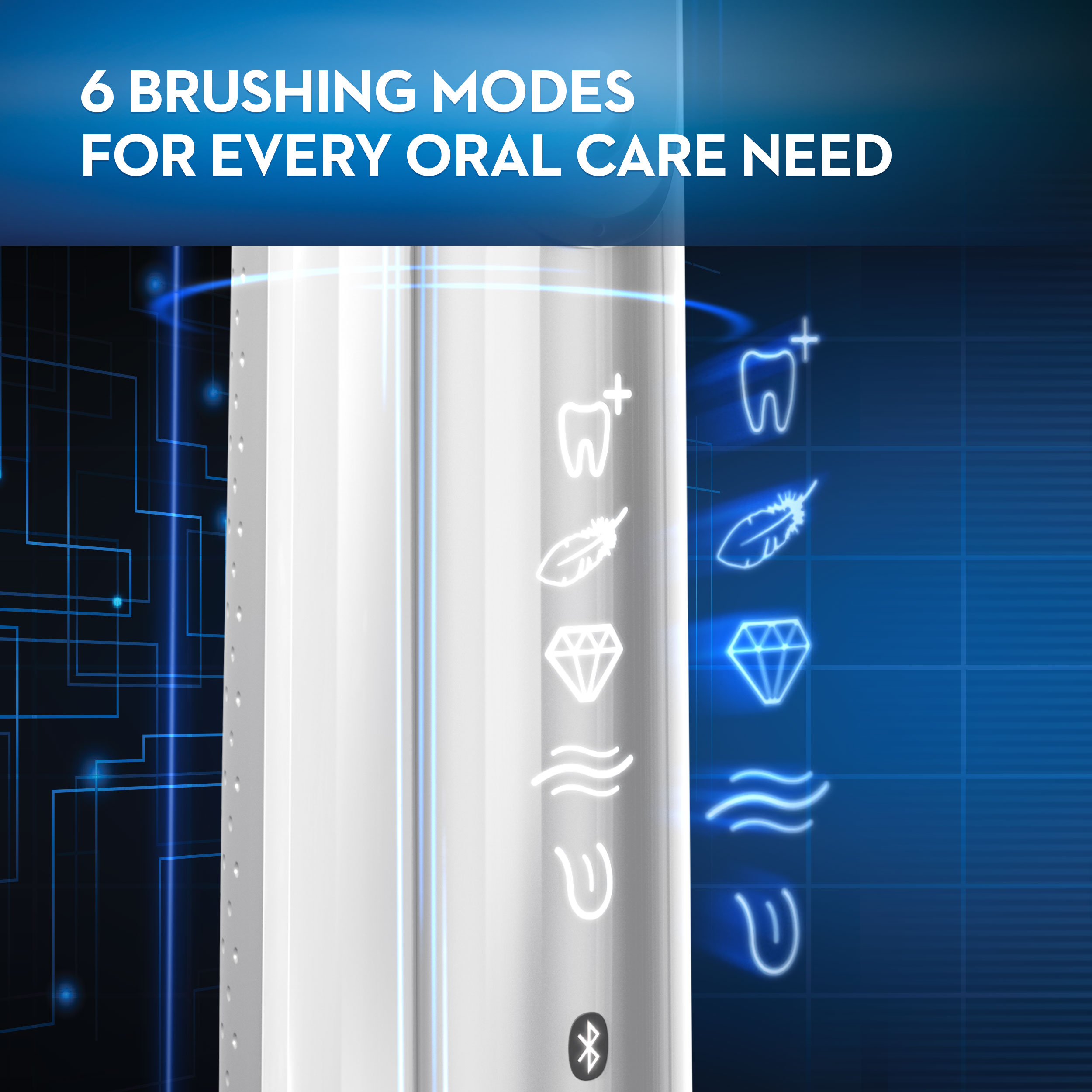 Oral-B 8000 Electronic Toothbrush, White, Powered by Braun - image 3 of 14