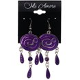 thumbnail image 2 of Mi Amore Dangle-Earrings Purple/Silver-Tone, 2 of 2