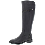 Marc Fisher Womens Secalm Leather Studded Knee-High Riding Boot