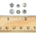 thumbnail image 6 of 1Box 255Pcs 6 Style Iron Rhinestone & Tibetan Style Alloy Spacer Beads Rondelle & Bicone & Flower & Barrel Antique Silver 6~8x3~6mm Hole: 1~2 5mm, 6 of 6