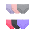 thumbnail image 1 of Fruit Of The Loom Culotte Brève Extensible en Coton Fit for Me 360 pour Femmes Grande Taille, Lot de 6,, 1 of 6