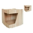 thumbnail image 2 of Casa de madera para gatos, innovadora, divertida, gran espacio, cama cueva para gatos de fácil montaje para interiores, puerta pequeña con forma especial, 2 of 5