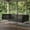 Black, variant on Patio Twin Size Garden Swing Bed, Wooden Porch Swing Frame with Ropes, Outdoor Hanging Swing for Garden, Backyard, Patio, Safe Sloped Design