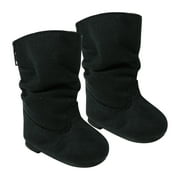 Sophia's Suede Slouchy Boots for 18â€ Dolls, Black