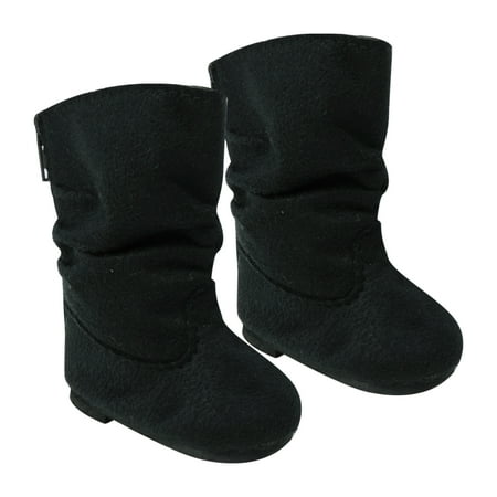 Sophia's Suede Slouchy Boots for 18â€ Dolls, Black