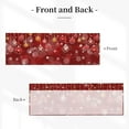 thumbnail image 2 of Christmas Valances for Windows 54"x18" Red Christmas Ball Ornaments Kitchen Curtains Xmas Winter Snowflake Sparkle Window Curtains Rod Pocket Valances for Holiday New Year Home Decor, 2 of 6