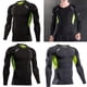 thumbnail image 4 of Camiseta de compresión de manga larga para hombre, camiseta deportiva para correr para gimnasio, camiseta para entrenamiento de secado rápido, capa ba METRO Macarena Camiseta de compresión de los hombres, 4 of 4