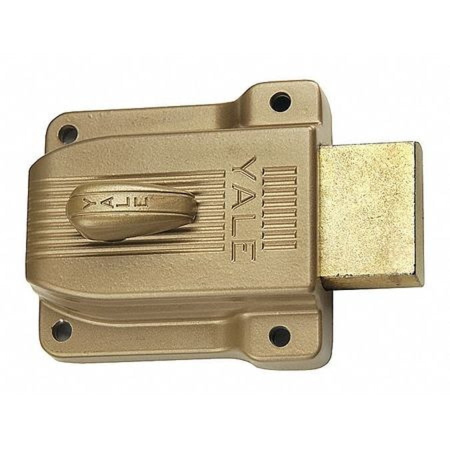 YALE 112 Rimlock,Heavy Duty Deadbolt w/ Thumbturn