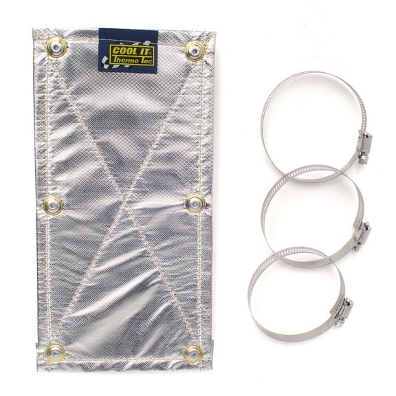 Thermo-Tec THE11600 1 ft. Clamp-On Pipe Shield, Silver