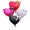 Black, variant on NOVELAR Elegant Heart Balloons with Bowknot, 22 x 35 Inch Size, Complete Kit with Tape and Straw for Easy Setup, Great for Engagement and Proposal Decor
