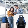 thumbnail image 4 of WATERFLY Unisex Student 20L Small Casual Travel Hiking Nylon Backpacks Daypack,Blue, 4 of 7