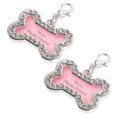 thumbnail image 3 of 2pcs Stainless Steel Pet ID Tags Dog Tags Pendants Cat Tags Bone Shaped Tags, 3 of 9
