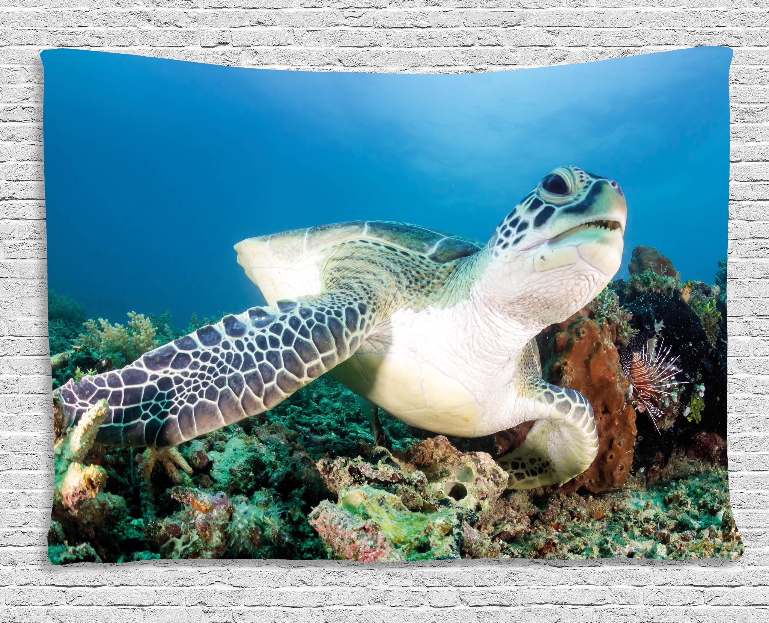 Home Decor Indian South Asian Tapestries Tropical Sea Turtle