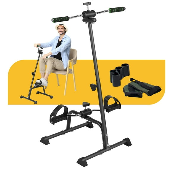 cbehtwi Elderly Exercise Bike, Pedal Exerciser Bike, Hand Arm Leg Knee Peddler, Adjustable Fitness Equipment for Seniors, Home for Total Body