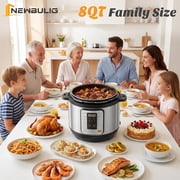 CONCETTA 6 QT Stainless Steel Electric Pressure Cooker, 12-in-1 Multi Electric Cookers, For Pressure, Rice, Steamer, Yogurt Maker, Slow Cook, New Sliver