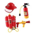 thumbnail image 3 of Juego de juguetes de agua con pulverizador de bomberos para niños, regalos para niños, bombero 3 piezas, 3 of 9