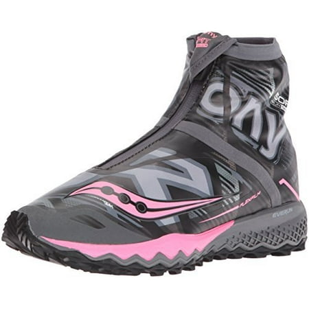 Saucony Women's Razor Ice+ Trail Running Shoe, Black/White/Combo, 7 M