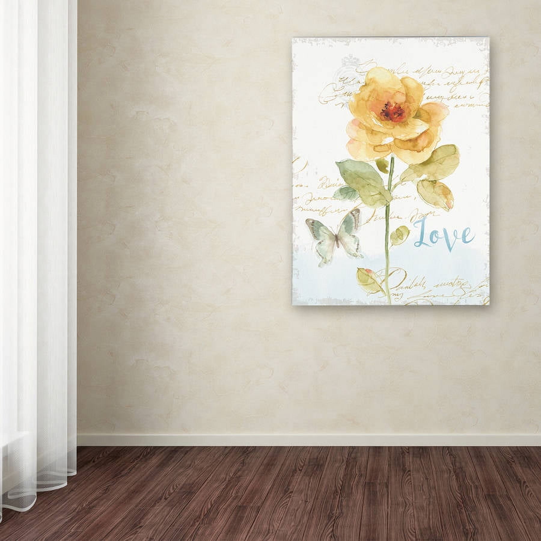 Trademark Fine Art "Rainbow Seeds Floral VIII Love" Canvas Art by Lisa Audit