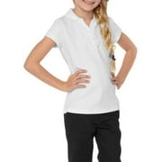 George Girls School Uniform Short Sleeve Ruffle Polo Shirt (Little Girls & Big Girls)