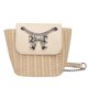 thumbnail image 1 of Bolso cruzado elegante Ndcxsfigh tejido paja Con Lazo y Correa Cadena, 1 of 9