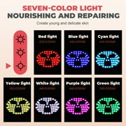 LED Face Mask Light Therapy 7 Color Infrared Blue Red Light Therapy Skin Care Facial Treatment Mask Skincare Tool
