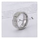 thumbnail image 3 of Anillo de acero inoxidable Diamante Pareja Moda única Hip Hop Ropa Accesorios Hombres Mujeres, 3 of 8