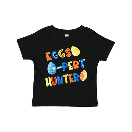 

Inktastic Eggs-pert Hunter with Easter Eggs Gift Toddler Boy or Toddler Girl T-Shirt